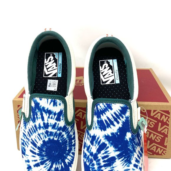 VANS Comfycush Slip-On Tie-Dyeclsh blue Casual Sneakers Women's Size VN0A3WMD1S1 - Picture 5 of 10